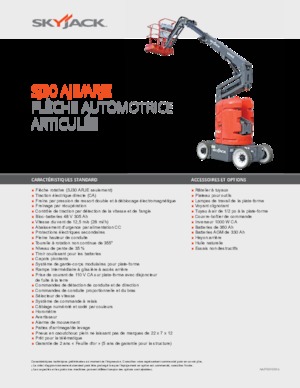 व्हील्ड आर्टिकुलेटिंग बूम लिफ्ट Skyjack SJ 30 ARJE
