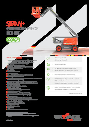 व्हील्ड आर्टिकुलेटिंग बूम लिफ्ट Skyjack SJ 60 AJ+