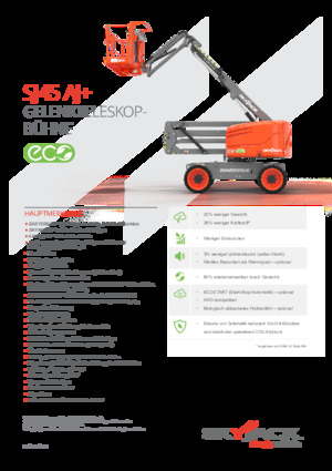 व्हील्ड आर्टिकुलेटिंग बूम लिफ्ट Skyjack SJ45 AJ+