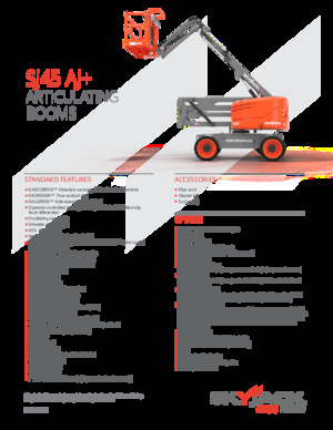 व्हील्ड आर्टिकुलेटिंग बूम लिफ्ट Skyjack SJ45 AJ+