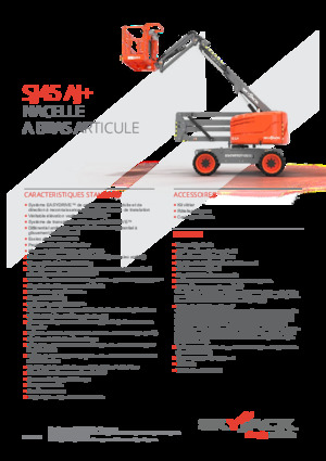 व्हील्ड आर्टिकुलेटिंग बूम लिफ्ट Skyjack SJ45 AJ+