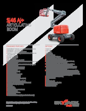 व्हील्ड आर्टिकुलेटिंग बूम लिफ्ट Skyjack SJ46 AJ+