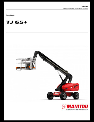 व्हील्ड टेलीस्कोपिक बूम लिफ्ट Manitou TJ65+ 
