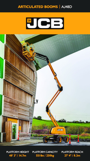 व्हील्ड आर्टिकुलेटिंग बूम लिफ्ट JCB AJ48D