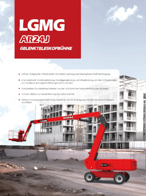 व्हील्ड आर्टिकुलेटिंग बूम लिफ्ट LGMG  AR24J 