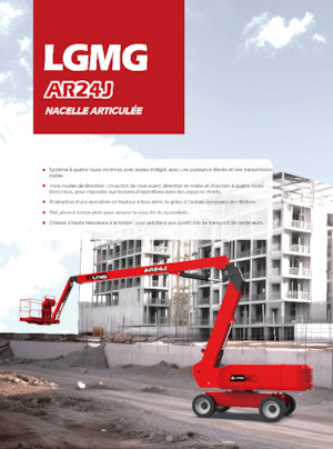 व्हील्ड आर्टिकुलेटिंग बूम लिफ्ट LGMG  AR24J 