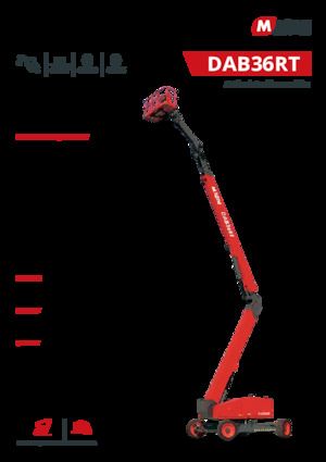व्हील्ड आर्टिकुलेटिंग बूम लिफ्ट MAGNI DAB36RT