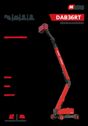 व्हील्ड आर्टिकुलेटिंग बूम लिफ्ट MAGNI DAB36RT