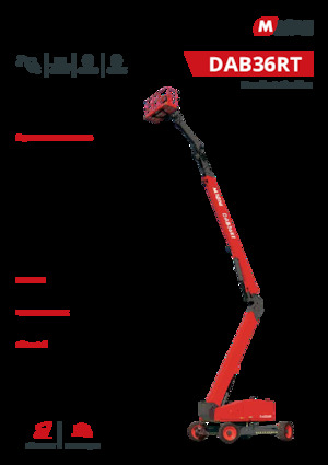 व्हील्ड आर्टिकुलेटिंग बूम लिफ्ट MAGNI DAB36RT