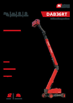 व्हील्ड आर्टिकुलेटिंग बूम लिफ्ट MAGNI DAB36RT
