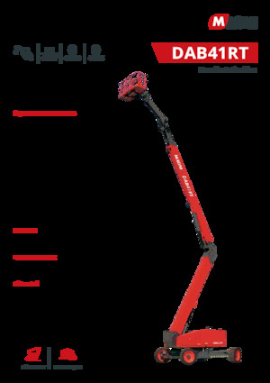 व्हील्ड आर्टिकुलेटिंग बूम लिफ्ट MAGNI DAB41RT