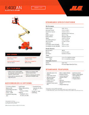 व्हील्ड आर्टिकुलेटिंग बूम लिफ्ट JLG E400AN