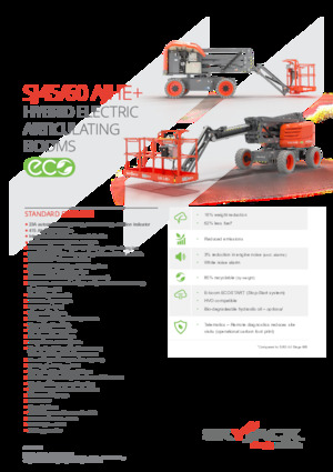 व्हील्ड आर्टिकुलेटिंग बूम लिफ्ट Skyjack SJ60 AJHE+