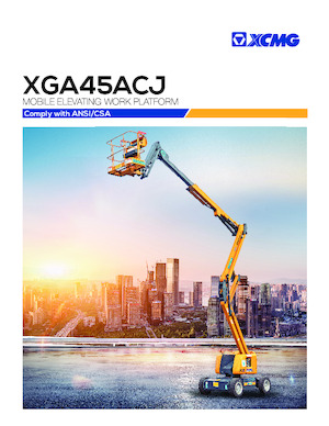 व्हील्ड आर्टिकुलेटिंग बूम लिफ्ट XCMG XGA45ACJ 