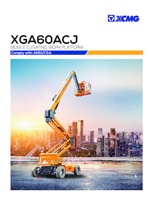 व्हील्ड आर्टिकुलेटिंग बूम लिफ्ट XCMG XGA60ACJ 