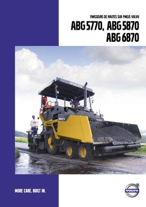व्हील्ड एस्फाल्ट पेवर Volvo ABG6870