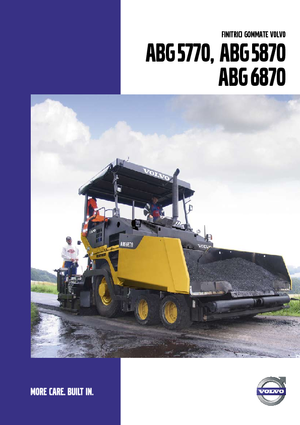 व्हील्ड एस्फाल्ट पेवर Volvo ABG6870