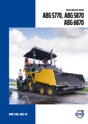 व्हील्ड एस्फाल्ट पेवर Volvo ABG6870