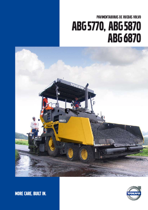 व्हील्ड एस्फाल्ट पेवर Volvo ABG6870