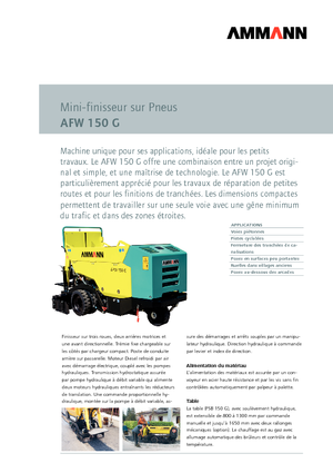 व्हील्ड एस्फाल्ट पेवर Ammann AFW 150 G