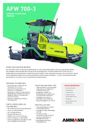व्हील्ड एस्फाल्ट पेवर Ammann AFW 700-3