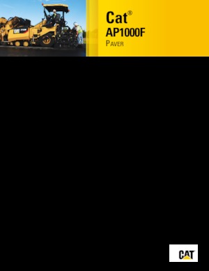 व्हील्ड एस्फाल्ट पेवर Caterpillar AP1000F