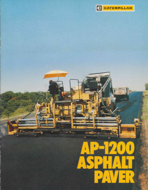 व्हील्ड एस्फाल्ट पेवर Caterpillar AP1200