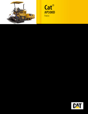 व्हील्ड एस्फाल्ट पेवर Caterpillar AP300D