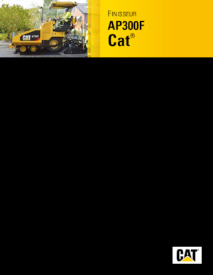 व्हील्ड एस्फाल्ट पेवर Caterpillar AP300F