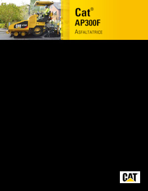 व्हील्ड एस्फाल्ट पेवर Caterpillar AP300F
