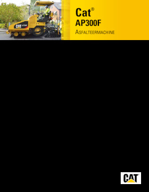 व्हील्ड एस्फाल्ट पेवर Caterpillar AP300F