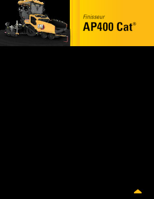व्हील्ड एस्फाल्ट पेवर Caterpillar AP400
