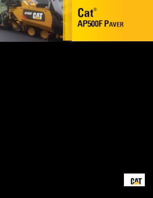 व्हील्ड एस्फाल्ट पेवर Caterpillar AP500F