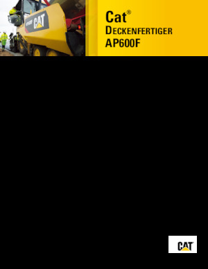 व्हील्ड एस्फाल्ट पेवर Caterpillar AP600F