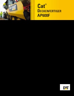 व्हील्ड एस्फाल्ट पेवर Caterpillar AP600F