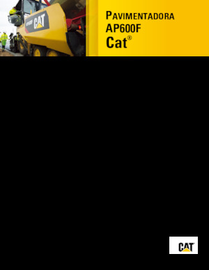 व्हील्ड एस्फाल्ट पेवर Caterpillar AP600F
