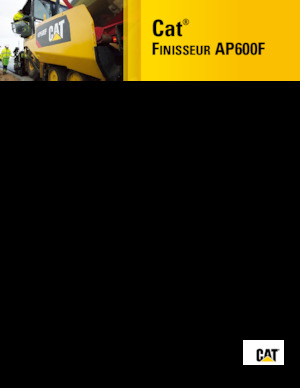 व्हील्ड एस्फाल्ट पेवर Caterpillar AP600F