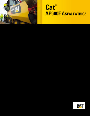व्हील्ड एस्फाल्ट पेवर Caterpillar AP600F