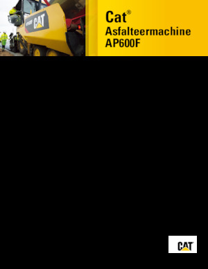व्हील्ड एस्फाल्ट पेवर Caterpillar AP600F