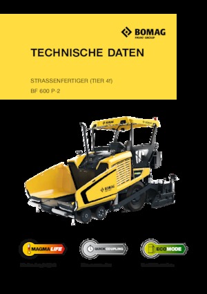 व्हील्ड एस्फाल्ट पेवर Bomag BF 600 P-2 S 500