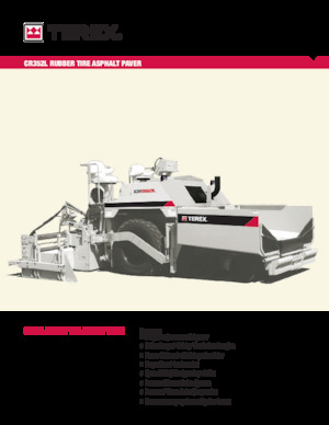 व्हील्ड एस्फाल्ट पेवर Terex CR352L
