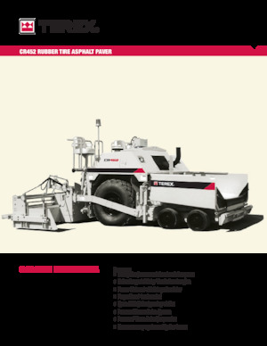 व्हील्ड एस्फाल्ट पेवर Terex CR452