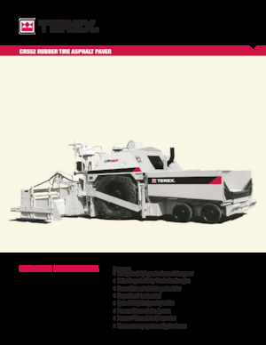 व्हील्ड एस्फाल्ट पेवर Terex CR552
