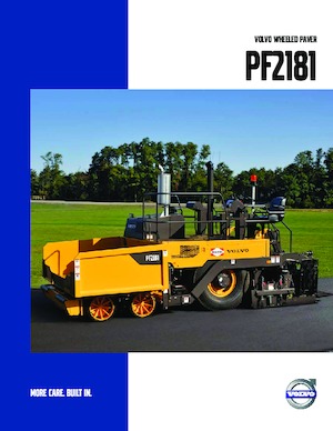 व्हील्ड एस्फाल्ट पेवर Volvo PF2181