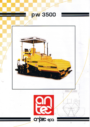 व्हील्ड एस्फाल्ट पेवर Antec PW 3500