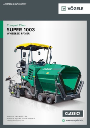 व्हील्ड एस्फाल्ट पेवर Vögele Super 1003