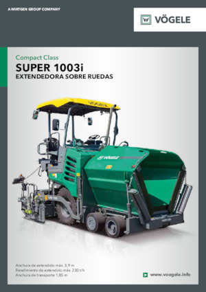 व्हील्ड एस्फाल्ट पेवर Vögele Super 1003i