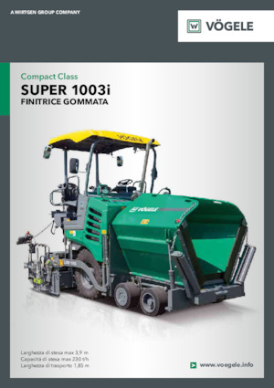 व्हील्ड एस्फाल्ट पेवर Vögele Super 1003i