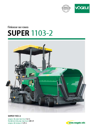 व्हील्ड एस्फाल्ट पेवर Vögele Super 1103-2