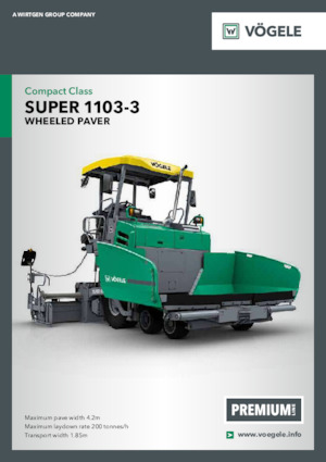 व्हील्ड एस्फाल्ट पेवर Vögele Super 1103-3